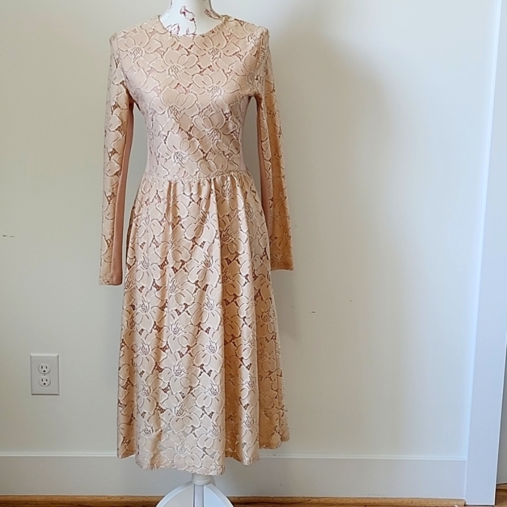 Dusty Pink Long Sleeve Dress by H&M